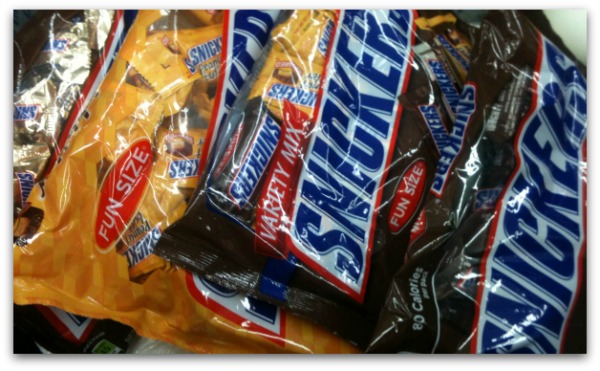 Snickers minis chocolate bagged candy