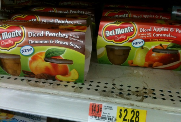 Del Monte apples and pears at Walmart