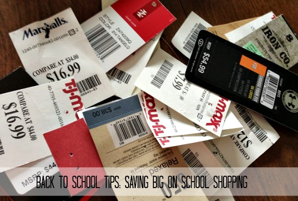 Back to school tips Saving big on school shopping
