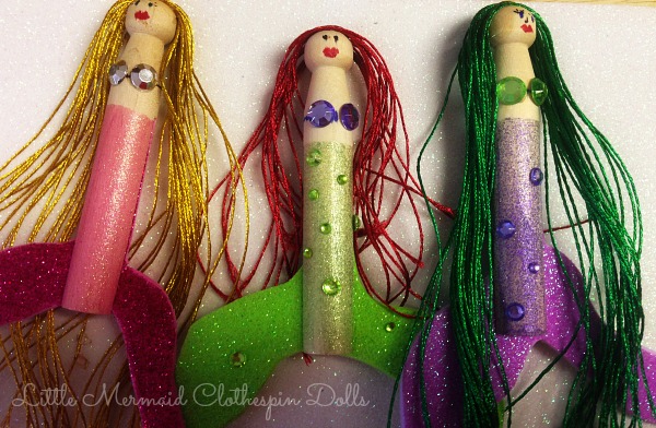 Little Mermaid Clothespin Dolls