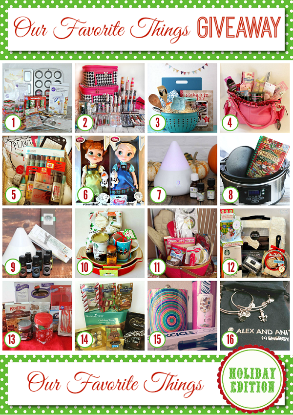 Favorite Things Giveaway - Holiday 2014 600