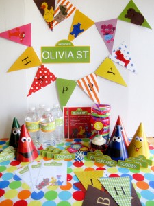Sesame Street Party Planning Kit