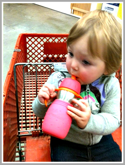 The Safe Sippy2 in use