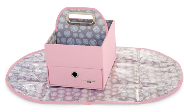 diaper caddy, diaper caddy and changing mat