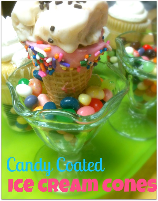 how to make candy coated cones