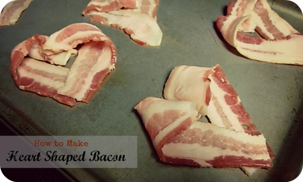 How to make heart shaped bacon