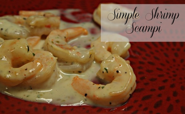 Super simple shrimp scampi recipe
