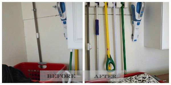 How to store your mops and brooms