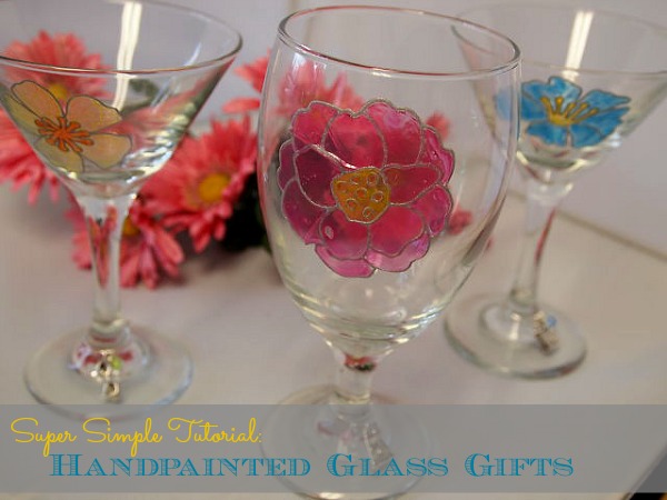 Handmade Gift Idea: Painted Cocktail Glasses