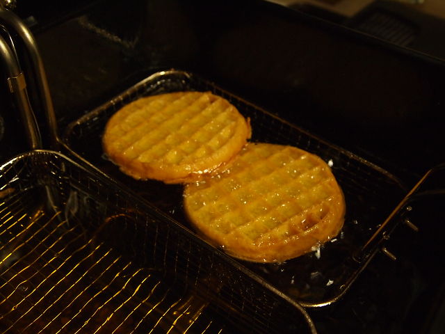 deep frying waffles