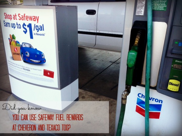 You can use Safeway fuel rewards at Chevron stations too!