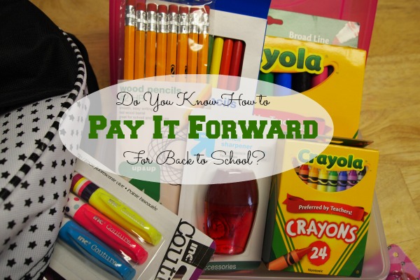Pay it Forward for back to school