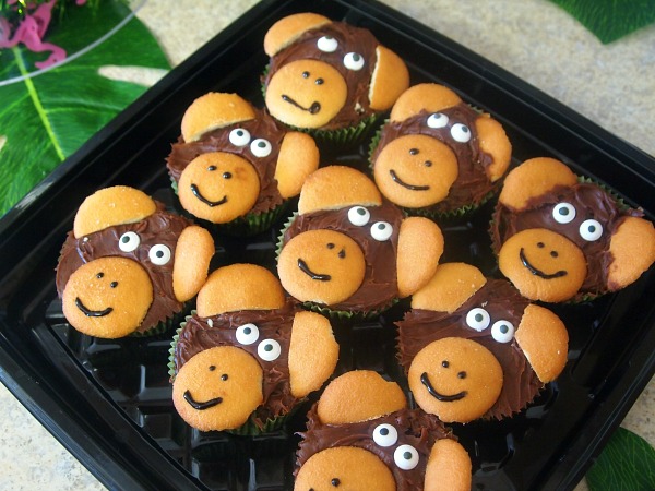 DIY monkey cupcakes 