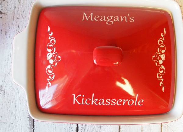 Personalized Kickasserole dish