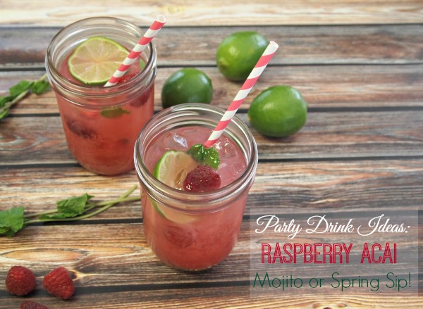 Low cal Raspberry Mojito Girl's Night Recipe