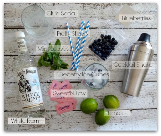 How to make a skinny blueberry mojito - party drinks, how to make a mojito #sweetnlowstars