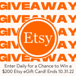 Win a $200 Etsy e-Gift Card for Holiday Shopping!